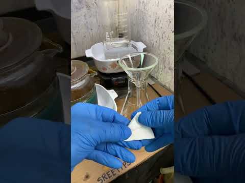 Part of a video titled How To Fold a Filter Paper - YouTube