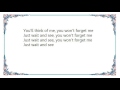 Hank Jones - You Won't Forget Me Lyrics