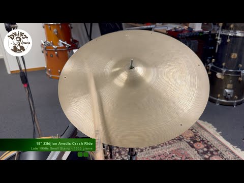 DRIFT DRUMS - 18" Zildjian Avedis 1950s Small Stamp Crash Ride 1555gr