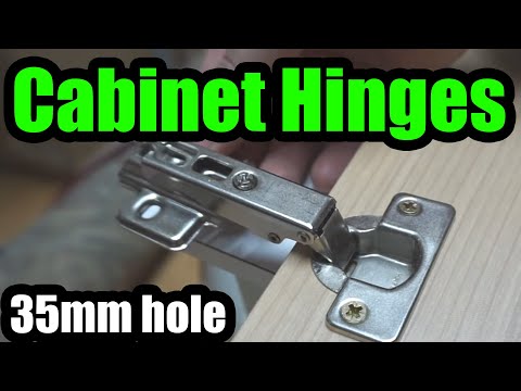 How to install Concealed Cabinet Hinges (35mm Hole through ...