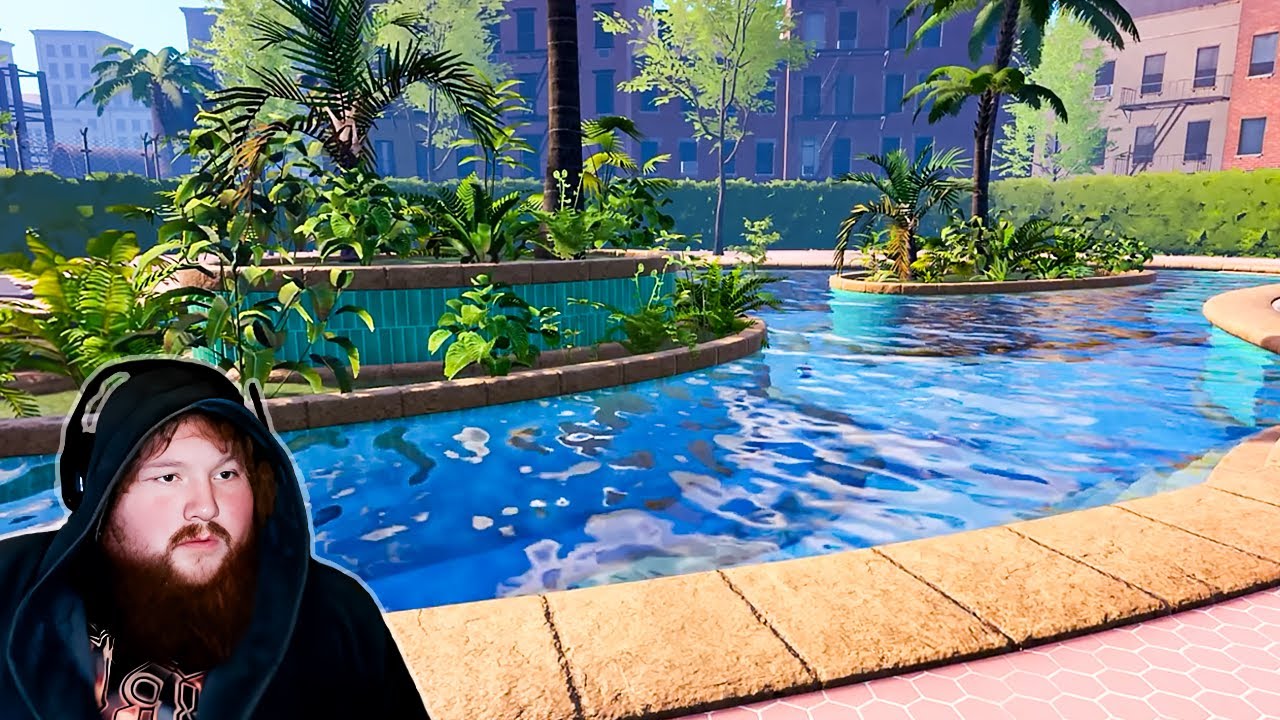 We Bought A Giant Pool (Waterpark Sim Episode 12)