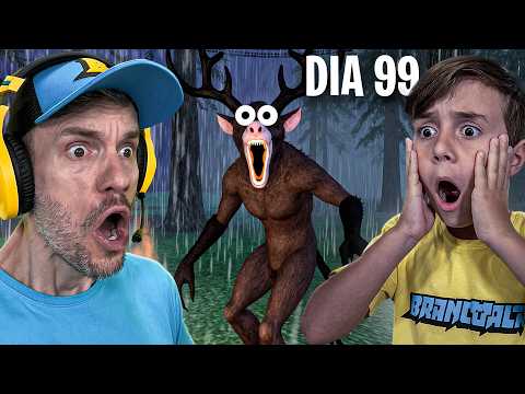 99 DIAS Perdidos na FLORESTA! A História Completa - Brancoala Games