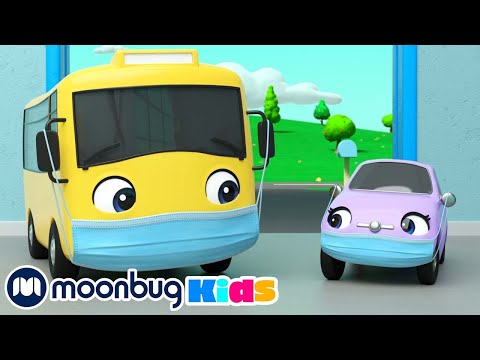 Buster Gets Sick - Wash Your Hands | Go Buster | Kids Cartoons | Moonbug Kids