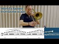 world s fastest trombone scale