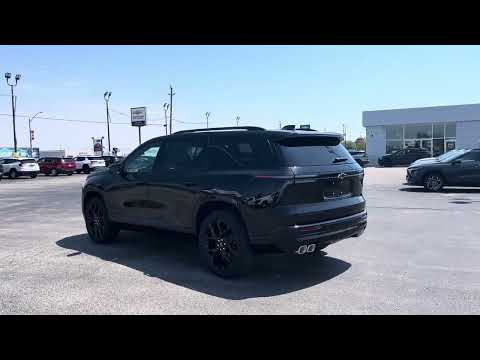 2026 Chevrolet Traverse AWD 4dr RS in Black for sale at Lally Chevrolet Ltd. in Tilbury, ON