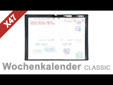 Der Wochenkalender "CLASSIC" von X47 - Final Cut (X47-24)