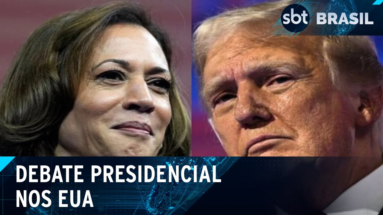 Donald Trump e Kamala Harris debatem frente a frente pela primeira vez | SBT Brasil (10/09/24)