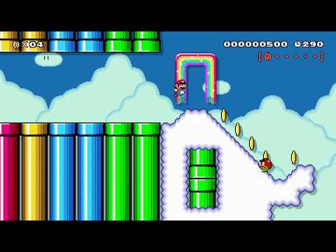 Mario Maker 2: "Six Red COins in the Sky v2" by Pretzelman