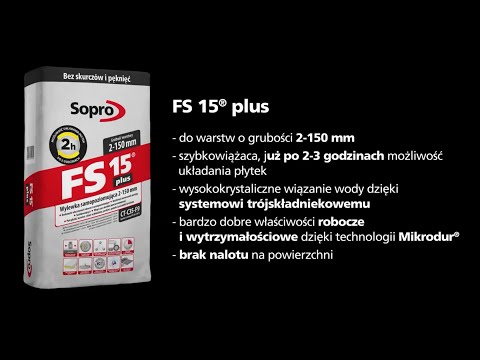Jak wykonać posadzki o grubości od 2 do 150 mm przy użyciu Sopro FS 15 plus?