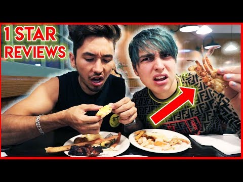 Eating at the WORST reviewed BUFFET w/ Brennen | Colby Brock