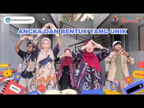 Jingle Matematika Gembira - Gerakan, Lirik (Fasilitator Nasional Jawa Barat)