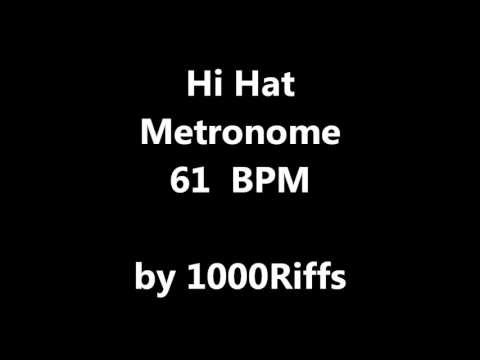 Hi Hat Metronome 61 BPM - Beats Per Minute