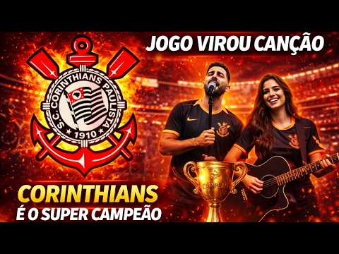 O JOGO VIROU CANÇÃO! 🎶⚫⚪ Corinthians Campeão da Supercopa Rei