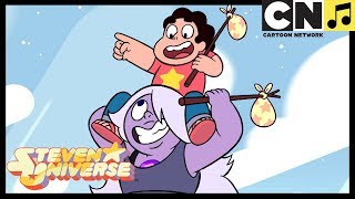Steven Universe | On The Run Song &amp; Steven Gets Attacked by a Racoon | On The Run | Cartoon Network