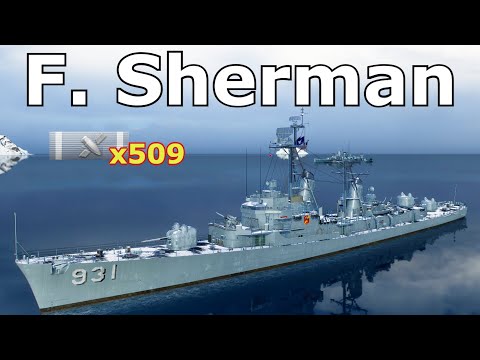 World of WarShips Forrest Sherman - 5 Kills 245K Damage