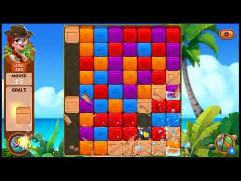 Lost Island Blast Adventure Level 203 - NO BOOSTERS 🏝️ | SKILLGAMING ✔️
