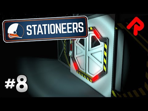 Building Stationeers Airlock & Pressurising Base | Let's play Stationeers gameplay ep 8 (PC alpha)