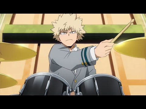 Bakugou Playing Drums