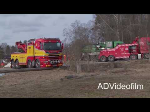 60 Ton Truck on Max 4 ton Bridge   Heavy Recovery