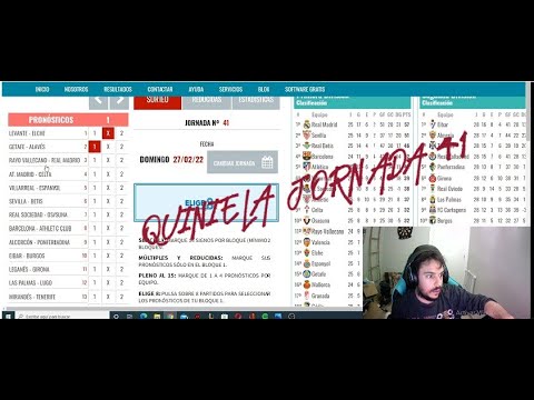 Hacemos la QUINIELA de la JORNADA 41.