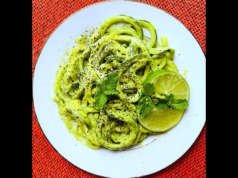 Zucchini Zoodles Pesto NOODLES || BEST WAY TO cook zoodles pesto [QUICK EASY NOODLE COOKING] healthy