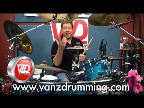 How to Play Drums - Double Bass 16th Note Triplet Fill - Vanz Drumming