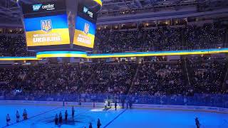 Ukrainian National Anthem, prior to the San Jose Sharks game vs Nashville Preditors.