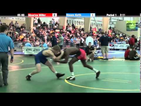 Men`s Freestyle 65 KG Maurice Miller vs. Steven Keith