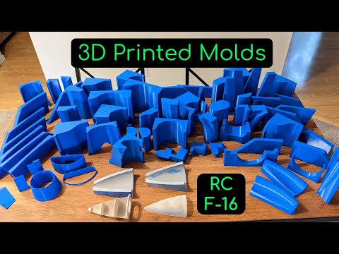 3D Printed Molds and Flying Parts - RC F-16 Build - Part 3
