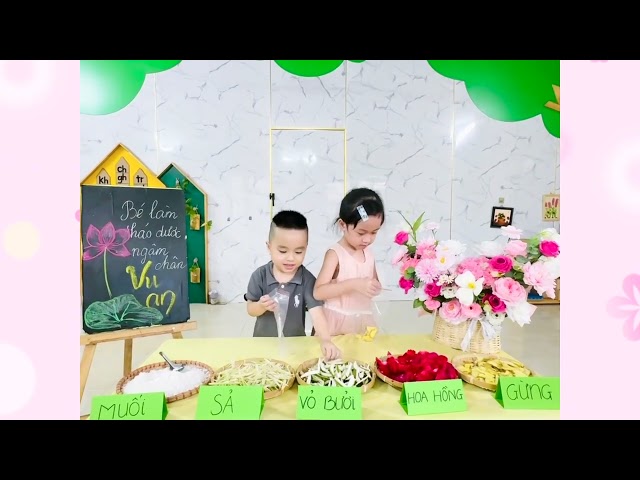 BÉ LÀM THẢO DƯỢC NGÂM CHÂN – MÓN QUÀ YÊU THƯƠNG NGÀY VU LAN