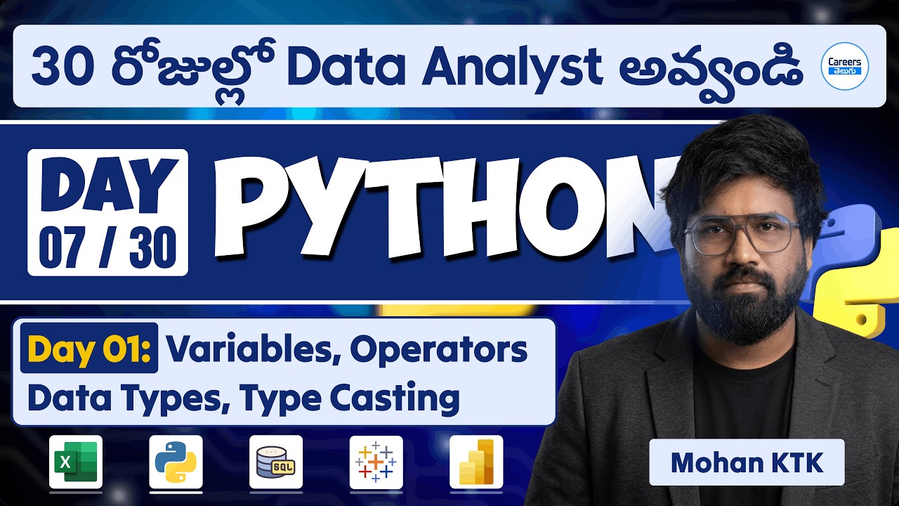 Python for Data Analysts Day 01 | Become a Data Analyst in 30 Days by Mohan