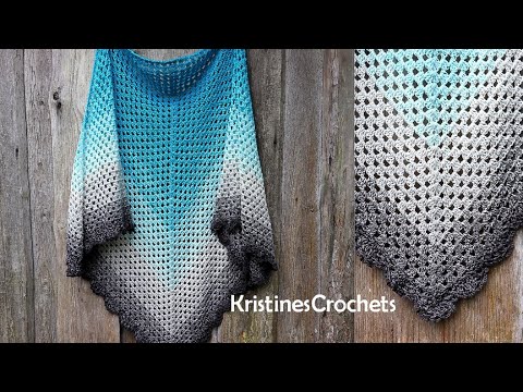 The Everest Triangle Shawl Crochet Tutorial