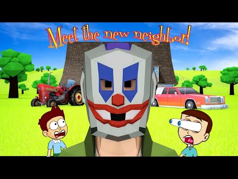 Scary Clown Man Neighbor - Seek & Escape | Shiva and Kanzo Gameplay