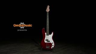 Video thumbnail for LA Bass Guitar by Gear4music, Red | Gear4music demo by Gear4music Guitars