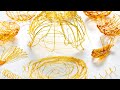 Caramel Decoration for Desserts! (Sugar Decoration Garnish Spun Sugar)