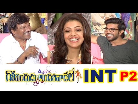 p2 - Krishna Vamsi Funny Interview With Ram Charan & Kajal - Govindudu Andarivadele