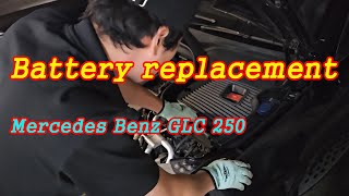 Battery replacement on GLC250 - DIY Battery Replacement on Mercedes-Benz GLC250(2019) 벤츠 배터리 자가 교체