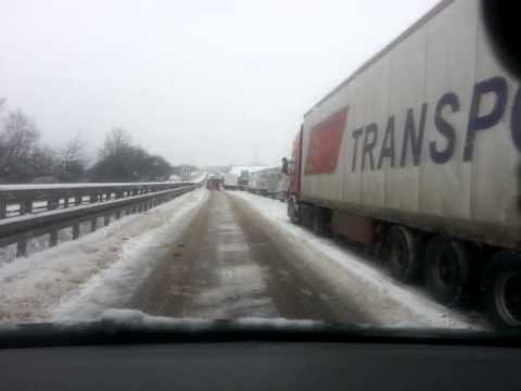 Stau A4 Herleshausen 21.01.2013