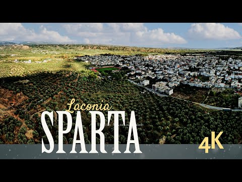 4K The road from Stefania to Sparta, Peloponnese, Greece