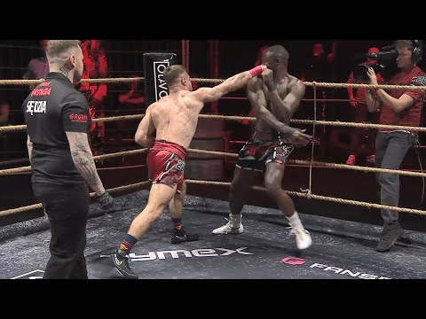 WOW!!! Co za nokaut! POLSKA SIŁA nokautuje Gangstera z Afryki. GROMDA