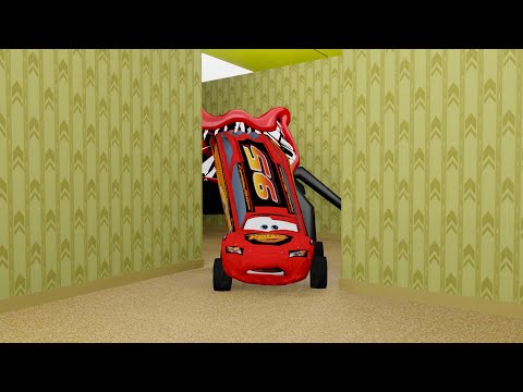 BackRooms Escape - Lightning McQueen VS Lightning McQueen Spider Eater