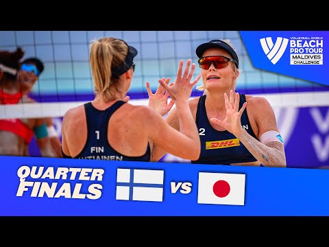 Lahti/Ahtiainen vs. Akiko/Yurika  - Quarter Final Highlights the Maldives 2022 #BeachProTour