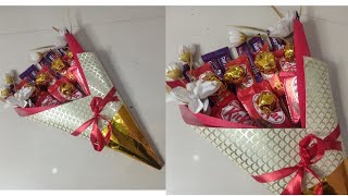 Valentines Day Gift idea | chocolate bouquet tutorial | Kit kat gift box craft | DIY gift idea
