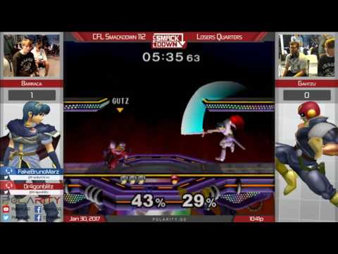 CFL Smackdown 112 Melee - Barraca (Marth) vs Gahtzu (Falcon) - Losers Quarters