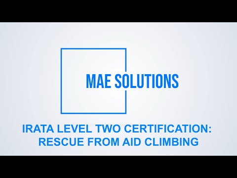 IRATA Level 2 - Rescue from Aid Climbing