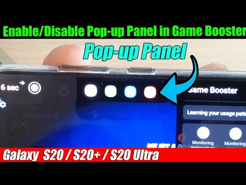 Galaxy S20/S20+: How to Enable/Disable Pop-up Panel in Game Booster