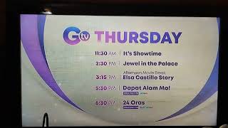 GTV Thursday Schedule [JAN-18 24]