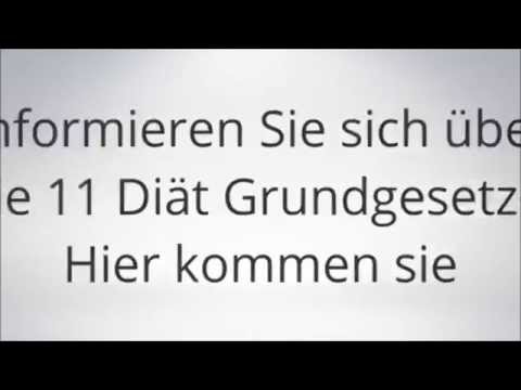 Die 11 Diät Grundgesetze