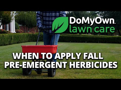  When to Apply Fall Pre-Emergent Herbicides Video 