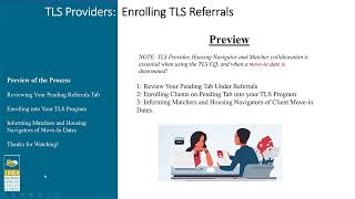 TLS Providers: Enrolling TLS Referrals